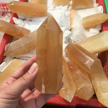 Narančasti kalcit coli točka islandska kristalna toranj kristalno točke žuti kalcit Kristal citrin je Kamen