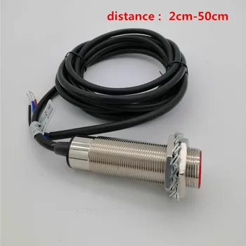 M18 laserski senzor / 6-36V vidljivo difuzna infracrveni senzor prekidač NPN fotoelektrični prekidač je podesiv 2-50 cm