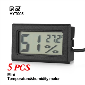 RЅ 5pcs termometar vlage ručni digitalni Elektronski laserski mjerač temperature zraka hygrometer mini termometar