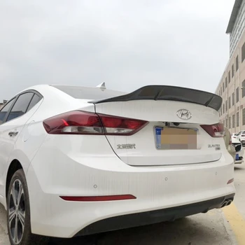 Za Hyundai Elantra spojler 2016 17 visoku kvalitetu ugljičnih vlakana, spojler vozila stražnji blatobran primer boja stražnji prtljažnik rep peraje sport