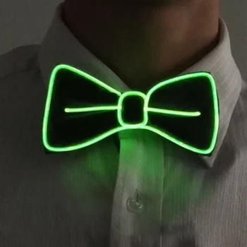 Svjetlo svjetlo gore kravata LED El Wire kravatu za Rave Party dar Božićni party haljina dekor kravata