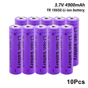 18650 baterija 4900mAh 3.7 V li-ion punjiva baterija 18650 litij baterija baterija baterija baterija baterija baterija 18650 za svjetiljku Baklja RC igračke