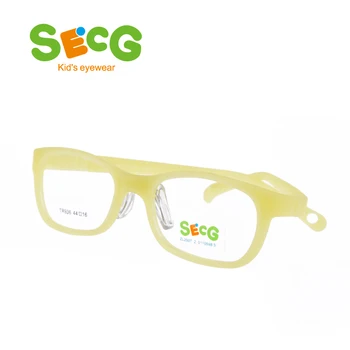 SECG soft сверхлегкая dječje okvir prednje obloge studenti djeca optički naočale okvir dalekovidnost kratkovidnost naočale remen za žvakanje