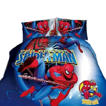 Disney spiderman komplet posteljinu crtani dječak posteljina 3d single twin size 2/3/4kom deka/deka poklopac djeca teen pokrivači pokloni
