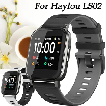 Za Xiaomi Haylou LS02 Band sportski narukvica silikon remen za sat 20 mm remen za sat Haylou Smart Watch 2 Zamjena narukvice