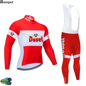 2020 World Tour Team Pro DUVEL BLACK Biciklizam Dres odjeća dugih rukava kit 20D gel bicikl sportska odjeća Ropa Ciclismo