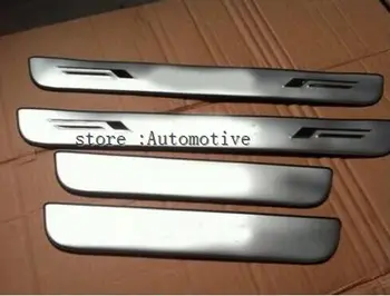 Poklopac otpremnice ploče praga vrata od nehrđajućeg čelika 4kom za Toyota RAV4 2006 2007 2008 2009 2010 2011 2012 + sa logotipom