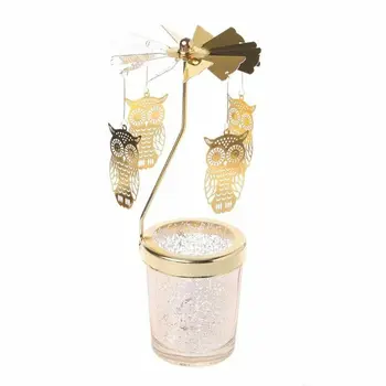 Metalno rotirajuće fino podešavanje anđeo/los/Pahuljica i druge uzorke svijeća čajna lampa držač multi-oblik smještaj za ukras