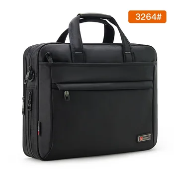Muški portfelj poslovnih putovanja 14 cm torba za laptop velikog kapaciteta crna vodootporna Oxford