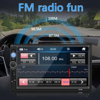 12V Car Stereo Player 7010B Car Radio Autoradio 2 Din Car Radio 7