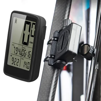 USB Punjiva bežični bike Biciklizam računalo, LCD zaslon bicikl brzinomjer, brojač kilometara bicikl Mjerač snage pribor