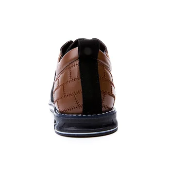 2020 moderna muška kožna obuća debeli potplat muške Casual cipele i soft udoban branded Muška obuća crna smeđa KA2261