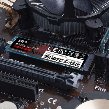 Silicon Power SSD A80 SP256GBP34A80M28 SSD, M. 2, 256GB, PCI-Ex4, čitanje: 3400 MB / s, Zapis: 3000 MB / s, TLC 3D NAND, NVMe, TRIM, NCQ, ECC