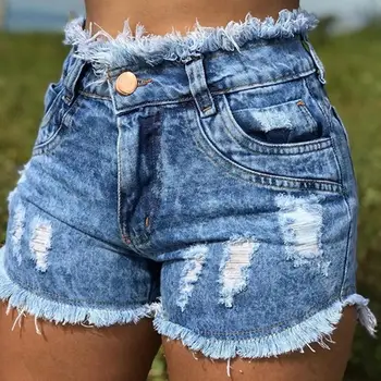 Richkeda shop ženske ljetne traper kratke hlače moda kićanka traperice i kratke hlače seksi mršava Kratke hlače visokog struka plus veličine S-3XL
