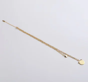 Višeslojni vintange cijele ikonu Чокеры ogrlice za žene zlato ključne kosti lanca privjesak ogrlice Titan nehrđajućeg čelika