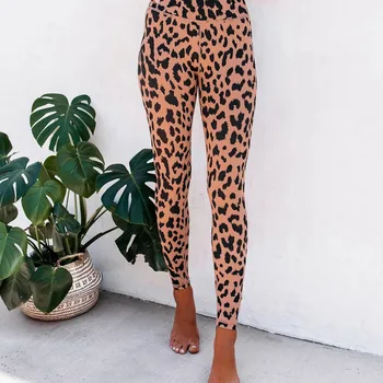 Seksi Леопардовые hlače za joge ženske tanke tajice elastične hlače fitness
