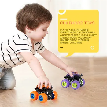 Vrući mini-ovo inercijalne rotirajući offroad autić Kid Power Friction Off-Road Vehicle Toy Model For Kid Birthday Gift
