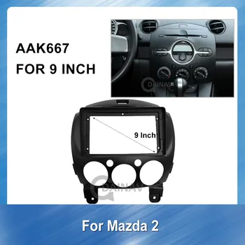 9-inčni auto Auto Radio multimedija opšav za Mazda 2 2010 ploča nadzorna ploča od ABS plastike instalacija