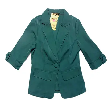 Однобортный ženski blazer Mujer Solid Office Lady svakodnevni jakna 3/4 rukav ženske blazers i jakne odjeća Odjeća