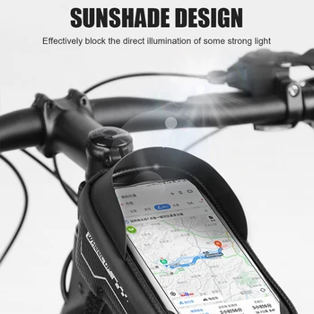 Kotač do MTB bicikl torba zaslon osjetljiv na dodir bicikl rama ljuske torbe Biciklizam vodootporan prednja gornja cijev telefon torbica pribor za bicikl
