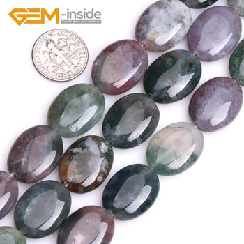 Prirodni Ovalni Indijski Ahat perle DIY prirodni slobodan lopta za izradu nakita za izradu narukvice Strand 15 inča 13x18mm15x20mm