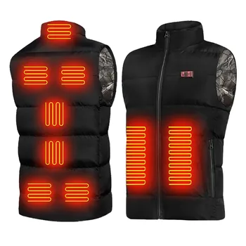 Muški vanjski Usb infracrveni grijač prsluk, jakna Muškarci Žene zima električni toplotni odjeća prsluk za sport planinarenje #T1G