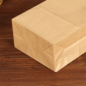 50 kom. Kraft-papirnate vrećice hrana čaj mali poklon paket sendvič kruh torbe stranka vjenčanje pribor za pakiranje poklon paketi izvaditi eko torbe