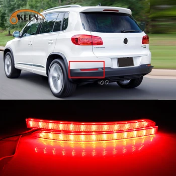 2 komada LED stražnji branik vozila reflektor svjetla za Volkswagen VW Tiguan 2009 2010 2011 2012 2013 Stop stop signal