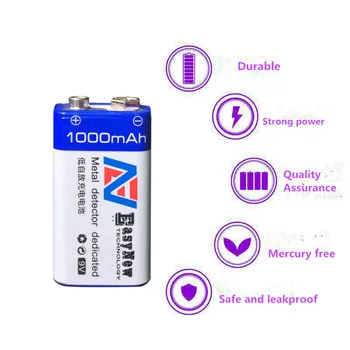 4 kom./lot 9 u 1000 mah li-ion baterija, USB baterija baterija baterija baterija baterija detektor igračka linija seeker baterija baterija baterija baterija baterija besplatna dostava
