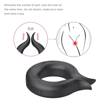 Novi jaki penis prsten vibrator Silikonski prsten za penis odgađanje ejakulacije montaža vibracioni dugo kašnjenje prsten seks igračaka za muškarce