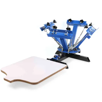 Tiskarski stroj svile zasloni majice 4 boja 1 stanice manual manual za prodaju