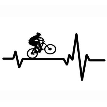 Igra je cool planinski Biciklizam bicikl i kaciga srca auto oznaka Automobili Motocikli vanjski pribor vinil naljepnice